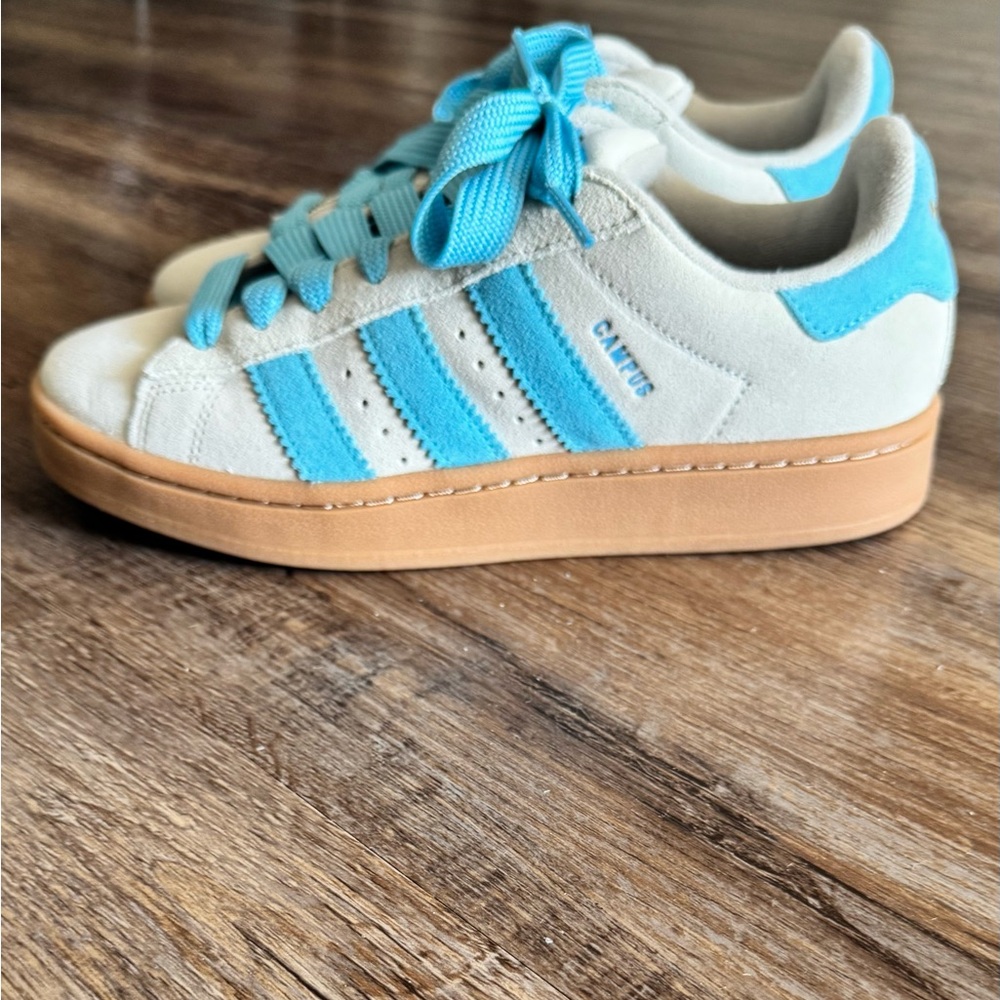 adidas Women's Sneakers in Gray and Blue - Picture 12 of 13